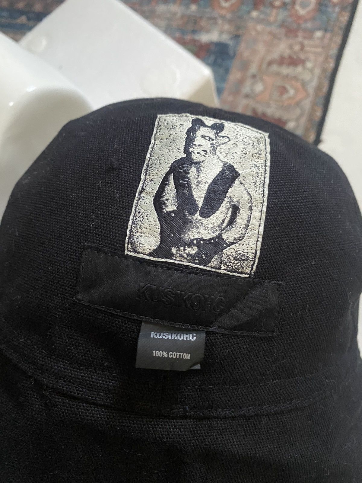 Kusikohc Kusikohc Black Bucket Hat Size ONE SIZE - 5 Thumbnail