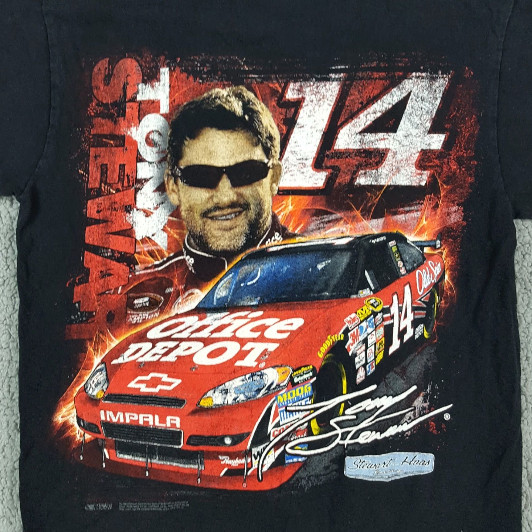 Chase Authentics VINTAGE Chase Authentics Tony Stewart NASCAR T-Shirt Small Black 90s Retro Car Racing Mens Size US S / EU 44-46 / 1 - 7 Thumbnail