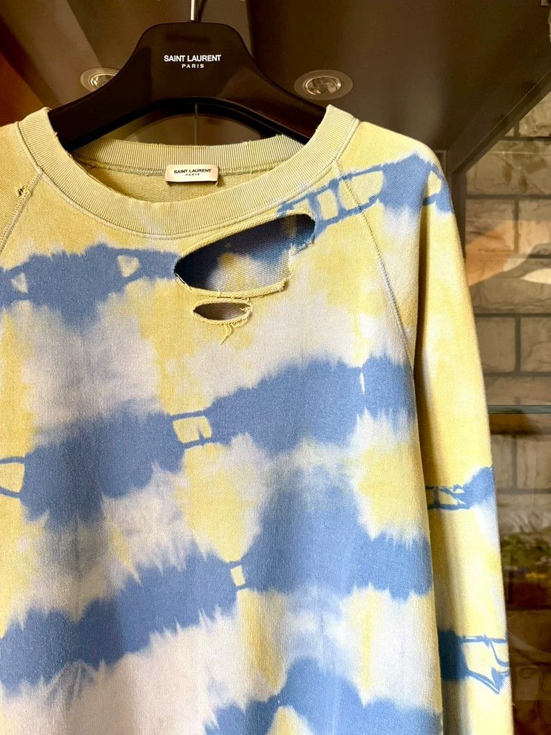 Saint Laurent Paris Saint laurent paris 16ss Fashion Tie-Dye Destruction sweats Size US S / EU 44-46 / 1 - 2 Thumbnail