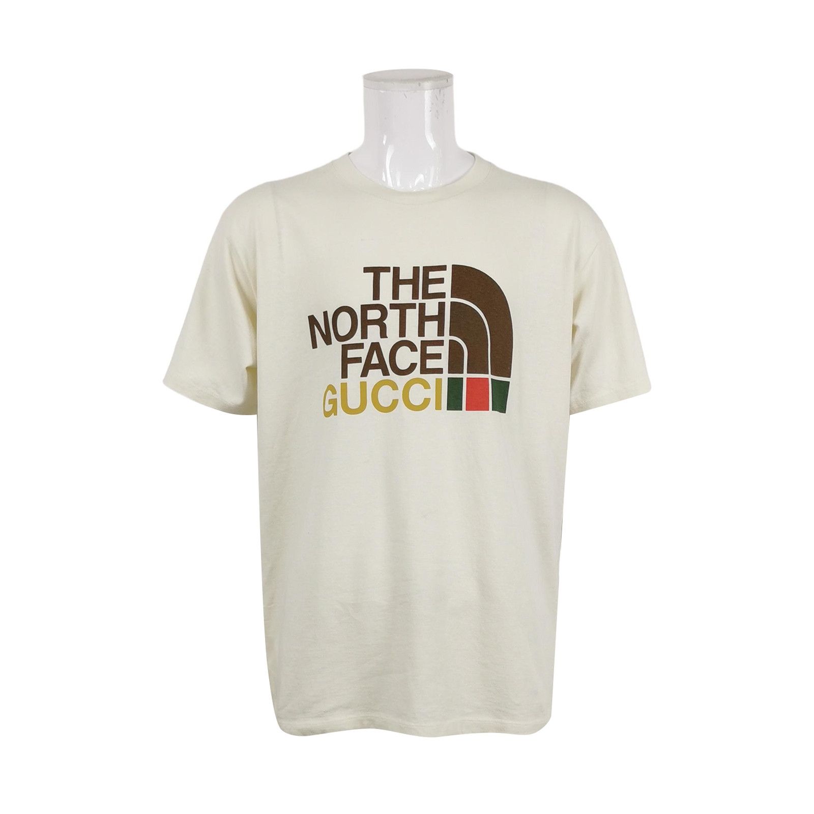 Gucci The North Face x Gucci Logo Print Cream T-Shirt Size US XXL / EU 58 / 5 - 1 Thumbnail