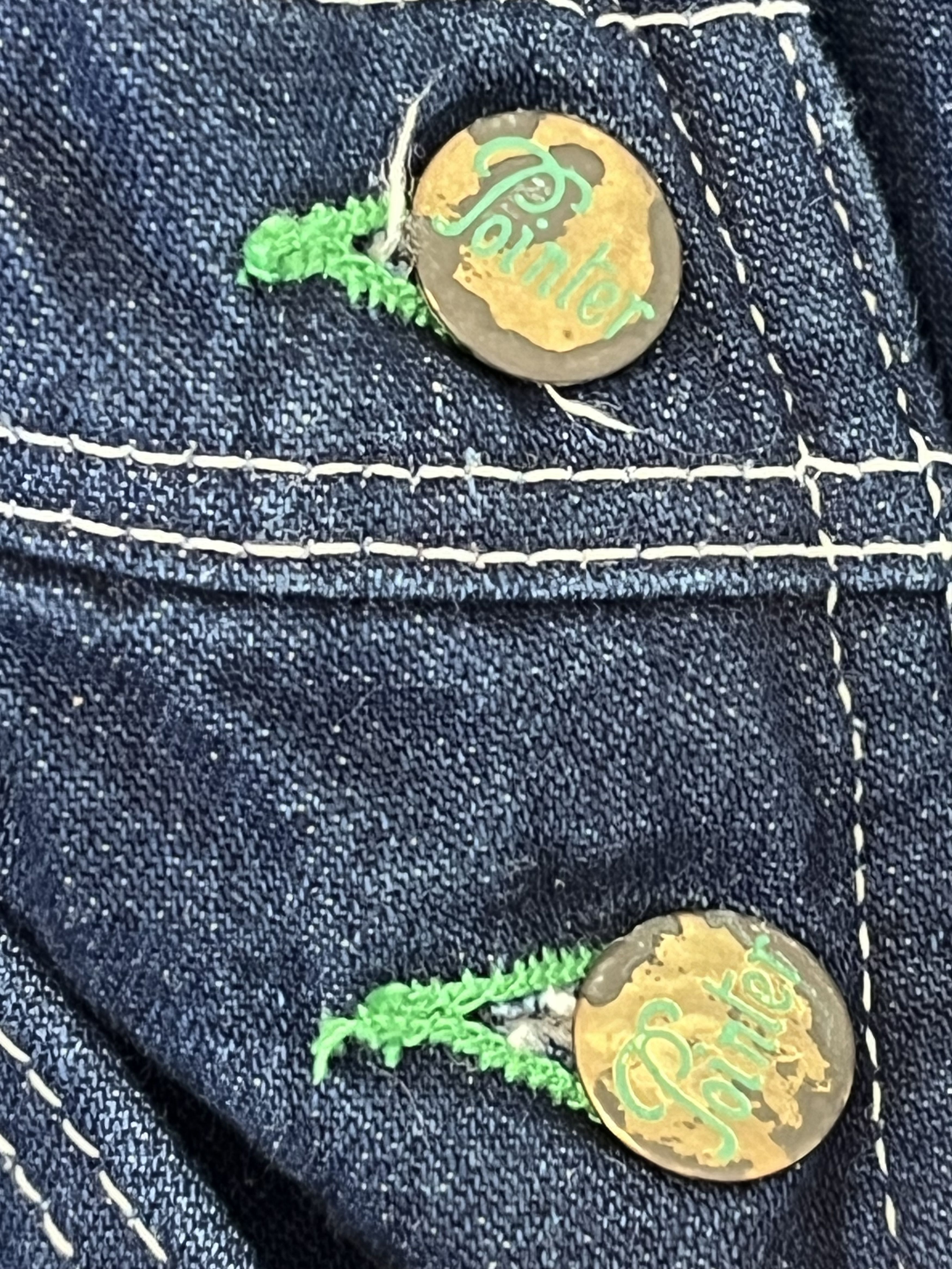 Pointer × Vintage Vintage Pointer Brand Overalls with Green Stitching Size US 28 / EU 44 - 8 Thumbnail