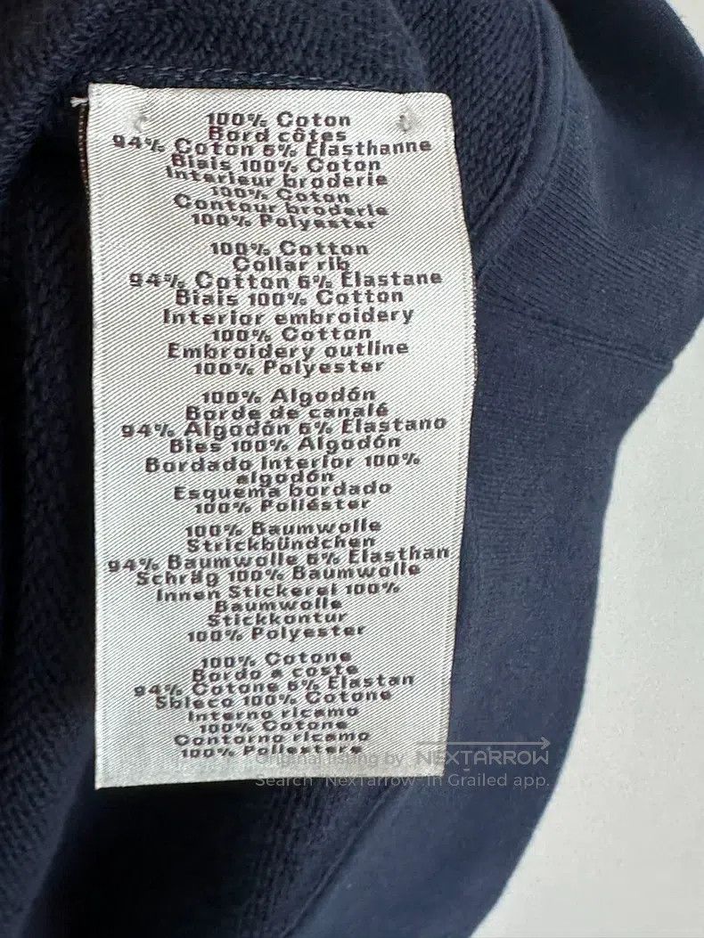 Hermes Hermes Logo Embroidered Sweatshirt Deep Sea Blue Size US M / EU 48-50 / 2 - 3 Thumbnail