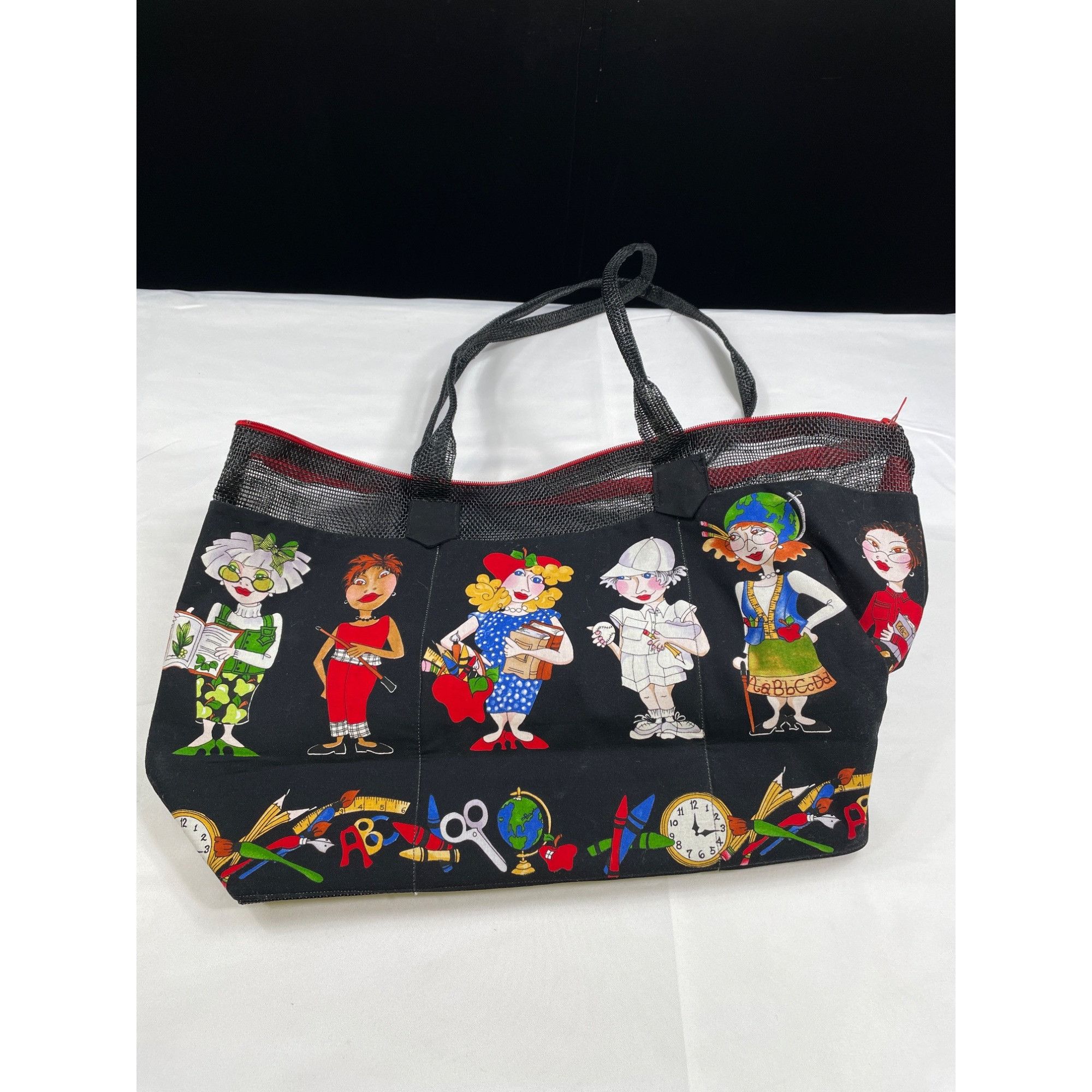 Other Colorful Womens Large Mesh Tote Bag SKU 7552 Size ONE SIZE - 2 Thumbnail