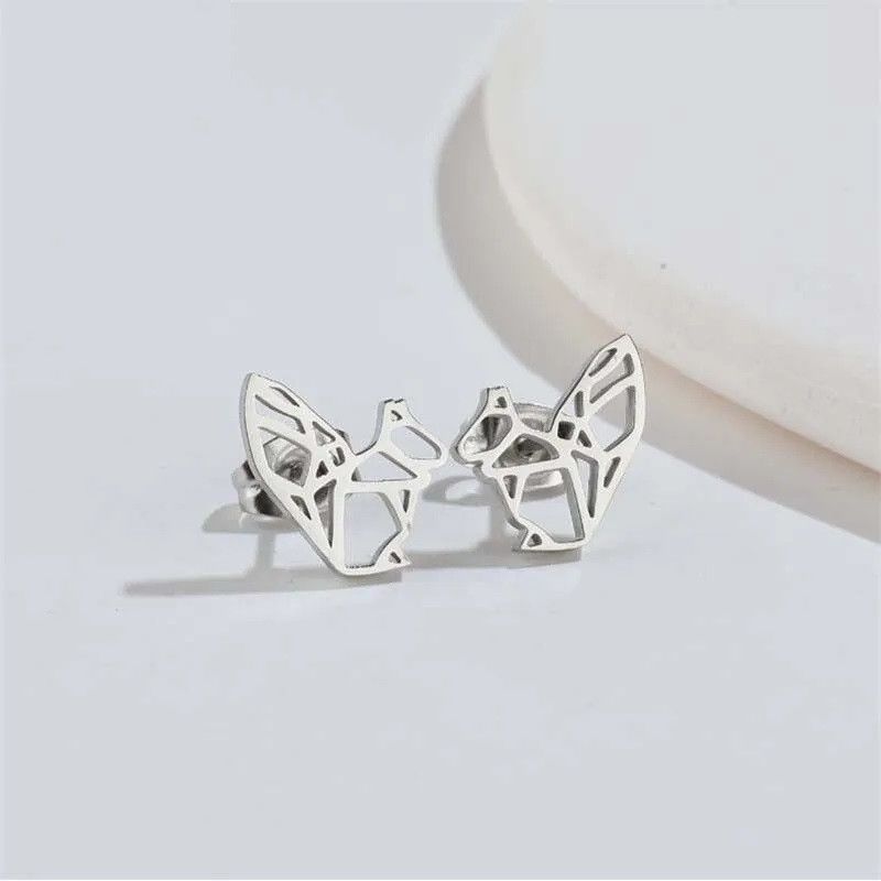 Jewelry Squirrel Mini Stud Earrings Charm Earring Gift Size ONE SIZE - 2 Thumbnail