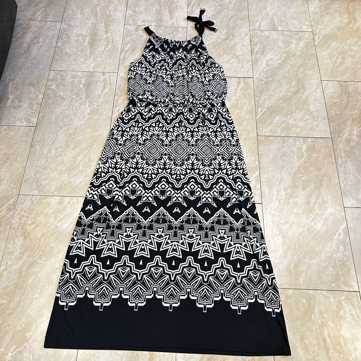 Alfani Alfani Black Print Maxi Dress (US 1X) Size XXL / US 16-18 / IT 52-54 - 1 Thumbnail