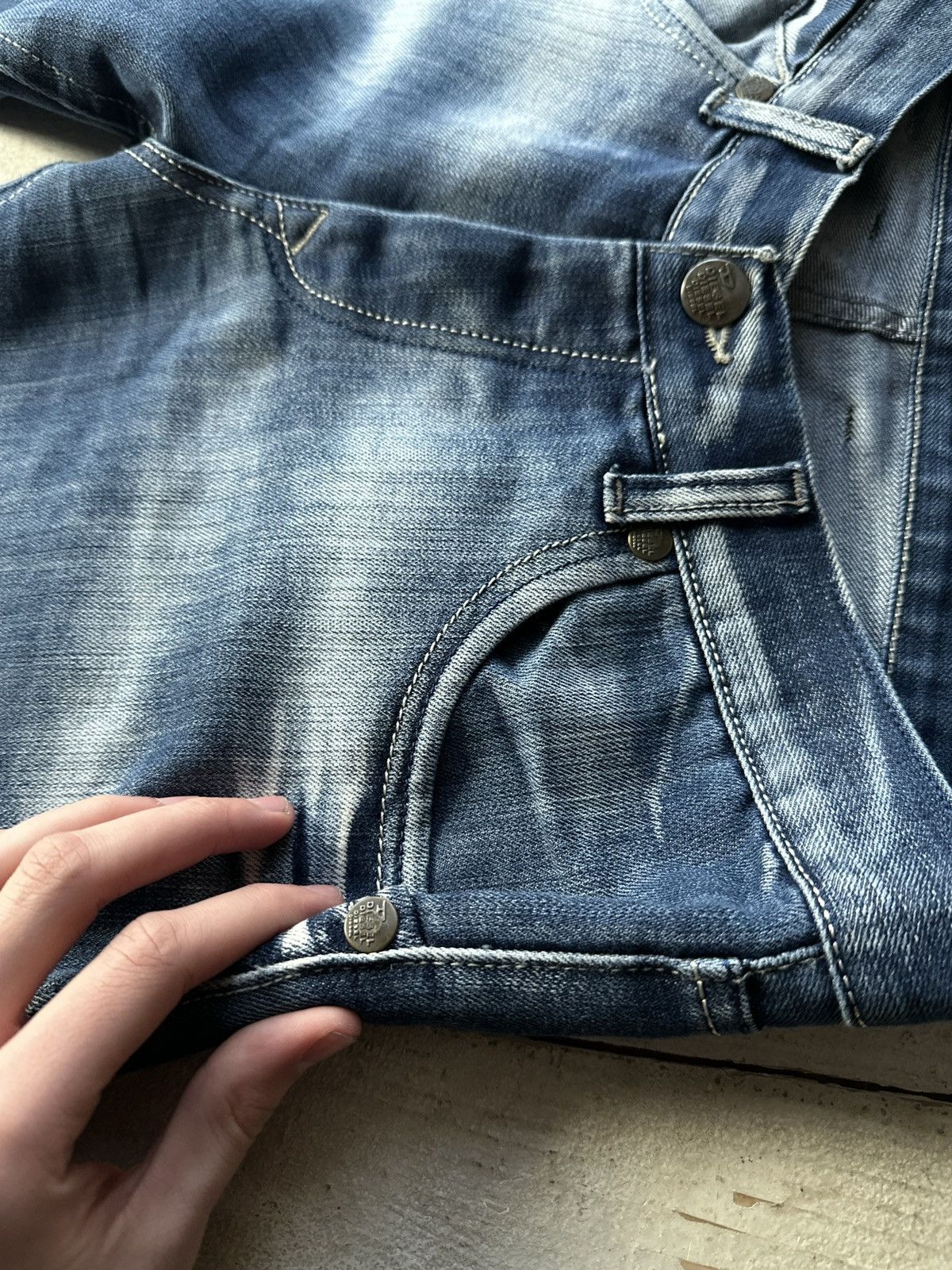 Diesel 🚨 RARE DIESEL MEN DENIM JEANS AVANT GARDE IFSIXWASNINE Y2K Size US 32 / EU 48 - 7 Thumbnail