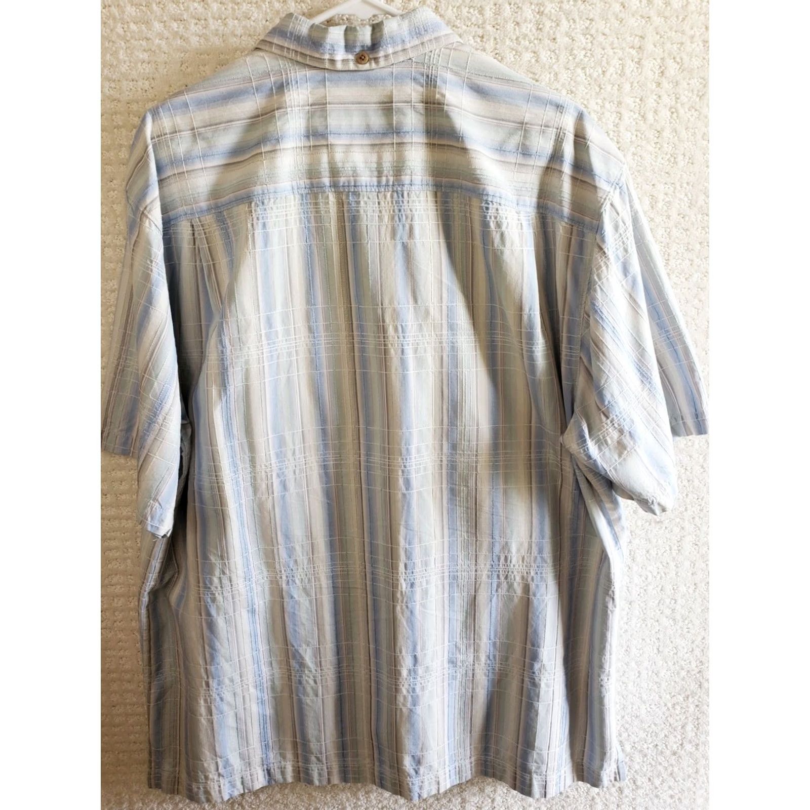 Tommy Bahama Tommy Bahama Shirt Button-Up Striped Adult Large Pink Multicolor Silk Blend Mens Casual Classic Beach Hawaiian Size US L / EU 52-54 / 3 - 5 Thumbnail