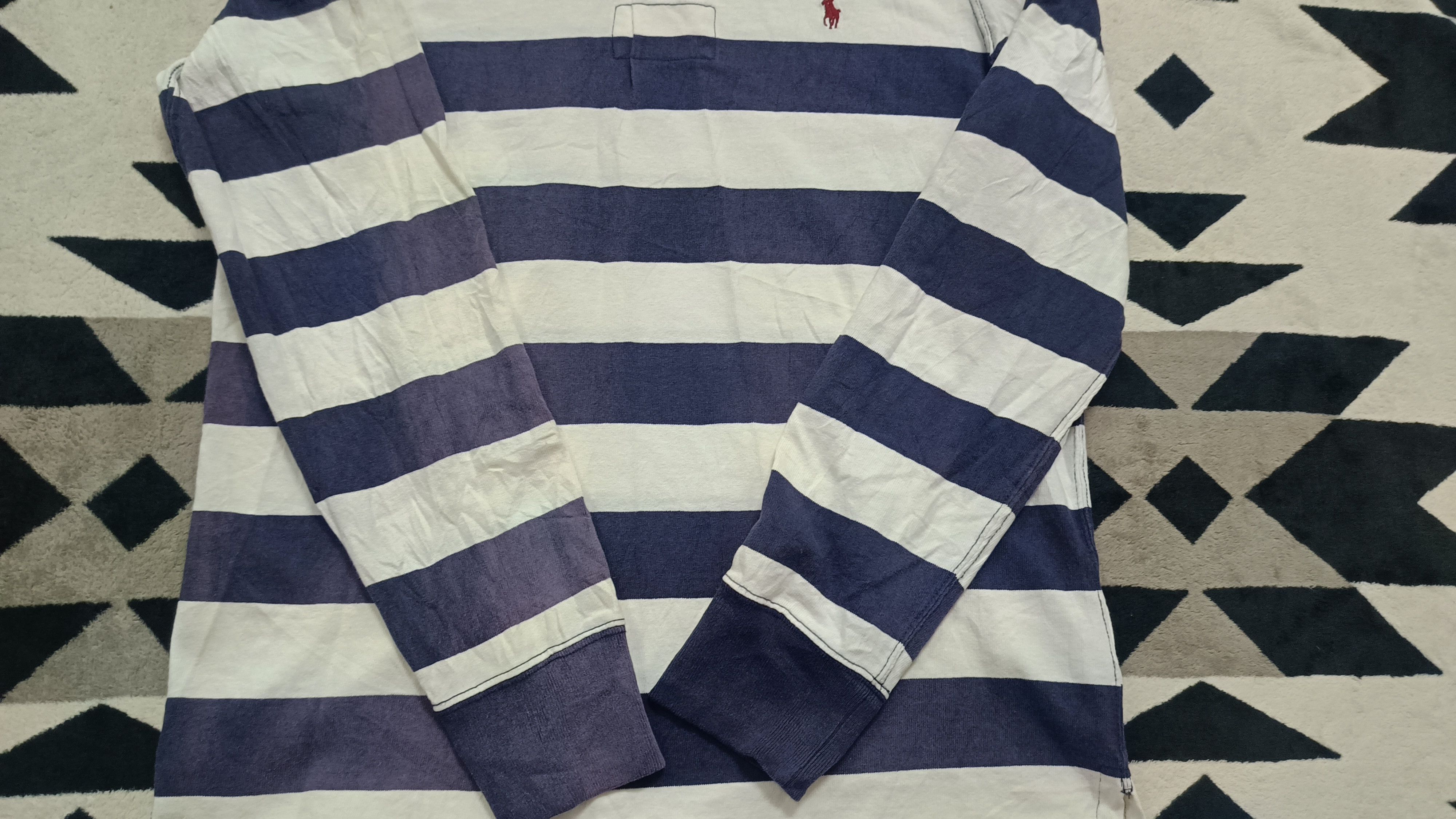 Polo Ralph Lauren 🔥🔥Rare Vintage Polo Ralph Lauren Rugby Sun-Faded L/S Tee Size US L / EU 52-54 / 3 - 8 Thumbnail