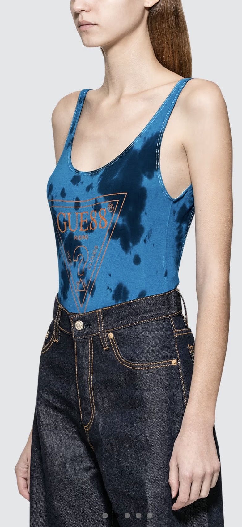 Guess GUESS 88 Rising Blue Tie-Dye One-Piece Swimsuit Size M / US 6-8 / IT 42-44 - 3 Thumbnail