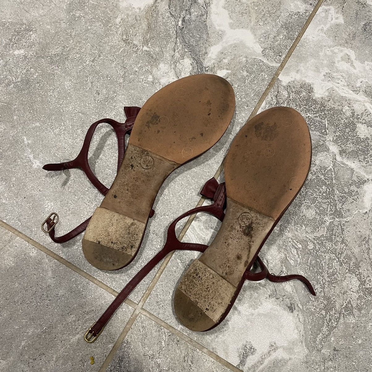 Chanel CHANEL slip on jelly sandals old money burgundy luxury Size US 8 / IT 38 - 5 Thumbnail