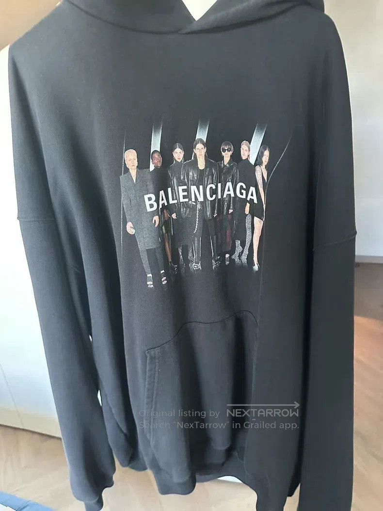 Balenciaga Balenciaga Black Half Zip Hoodie Size US XS / EU 42 / 0 - 5 Thumbnail