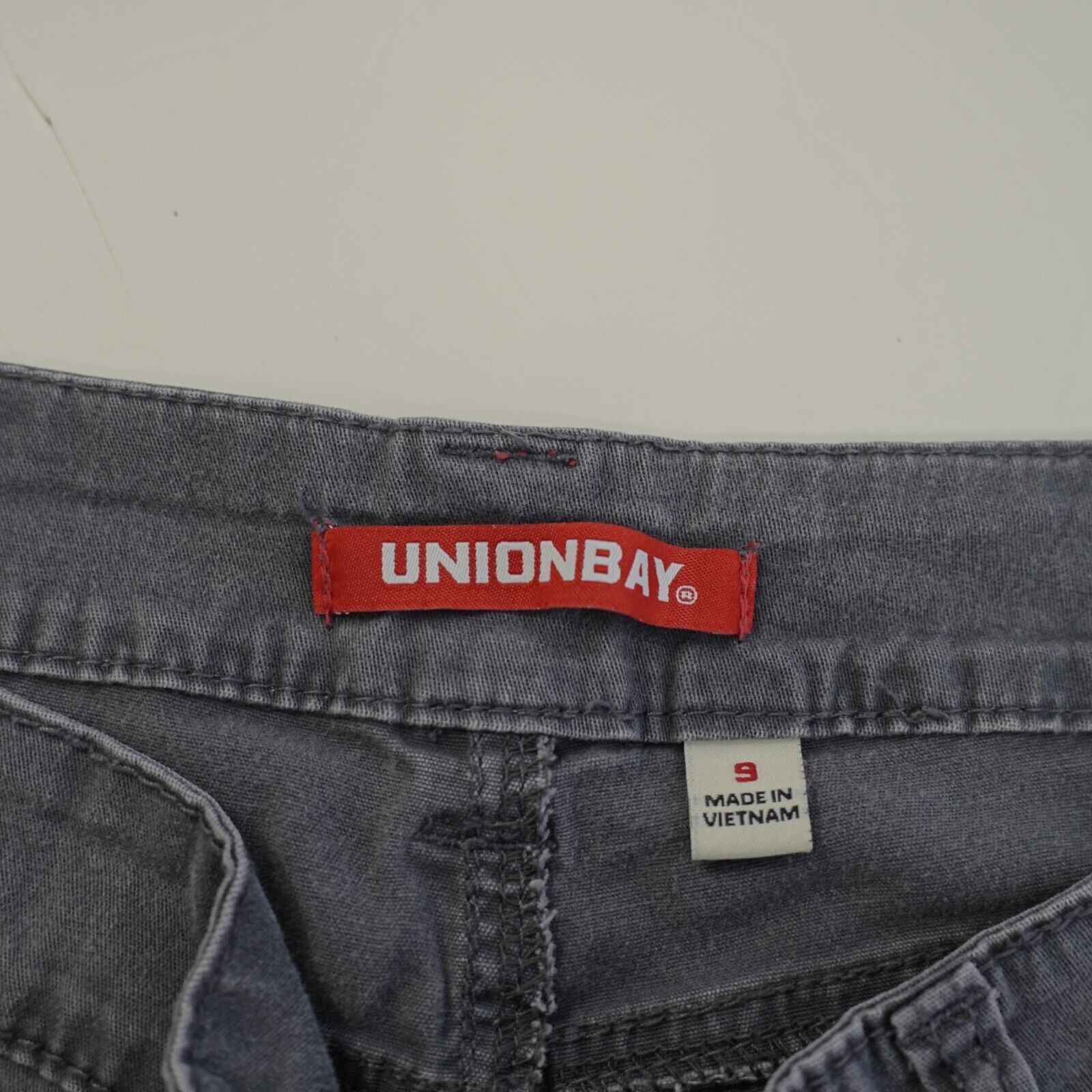UNIONBAY Unionbay Gray Cotton Short Shorts 9 32/3.5 High Rise Cotton Size 30" / US 8 / IT 44 - 5 Thumbnail