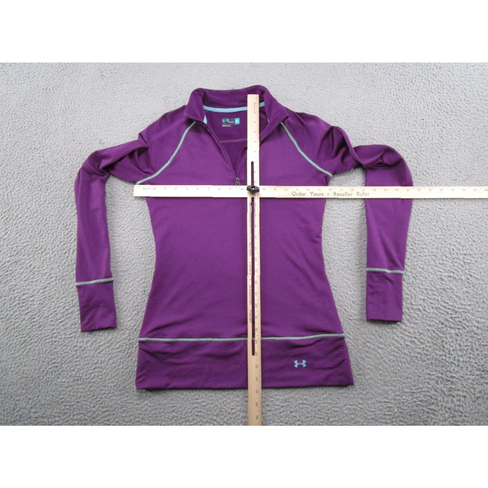 Under Armour Under Armour Compression Women's S 1/4 Zip Pullover Athletic Fitted Baselayer Shirt Size S / US 4 / IT 40 - 5 Thumbnail