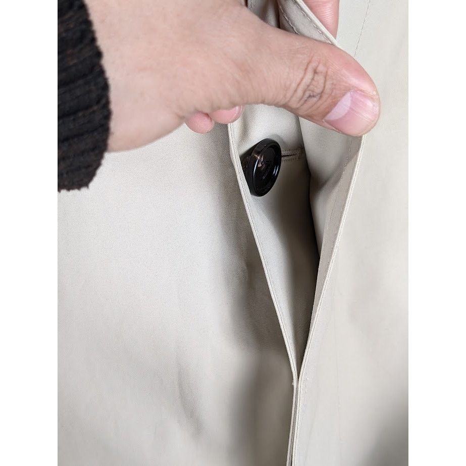 Bottega Veneta o1rshd1 Cotton Double Sided Trench Coated in Birch Size US L / EU 52-54 / 3 - 9 Thumbnail