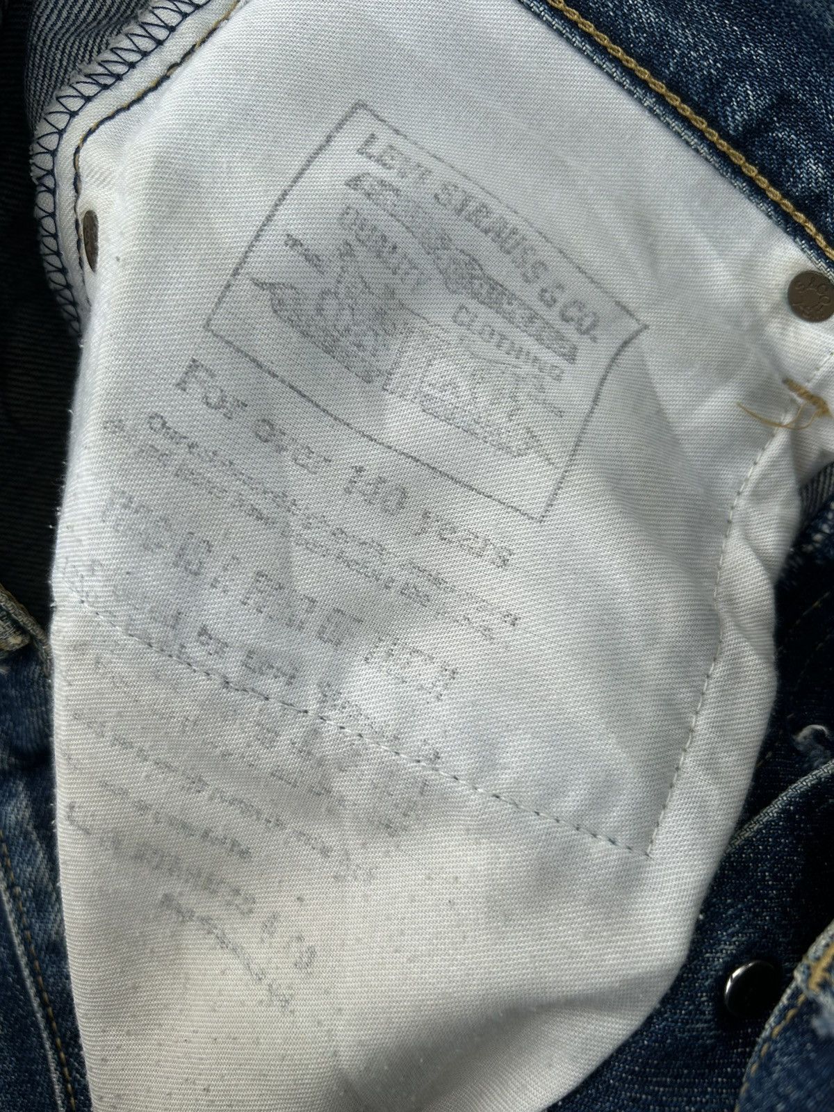 Kapital Thrashed Vintage Levis big E Selvedge Repair Denim Jeans Size US 32 / EU 48 - 11 Thumbnail