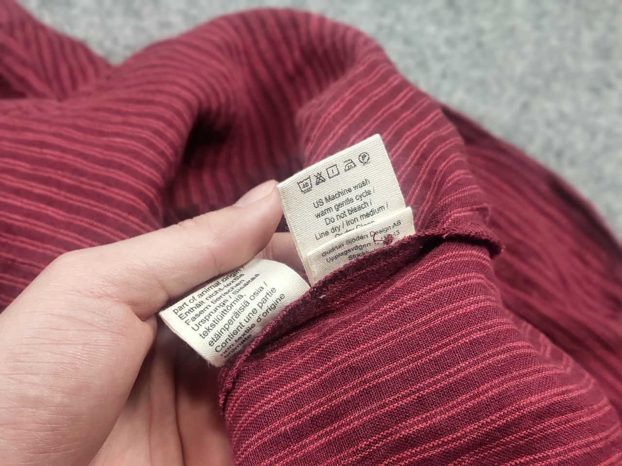 Gudrun Sjoden Gudrun Sjöden Linen Red Striped Button Long Sleeve Tunic Top Size M / US 6-8 / IT 42-44 - 13 Thumbnail