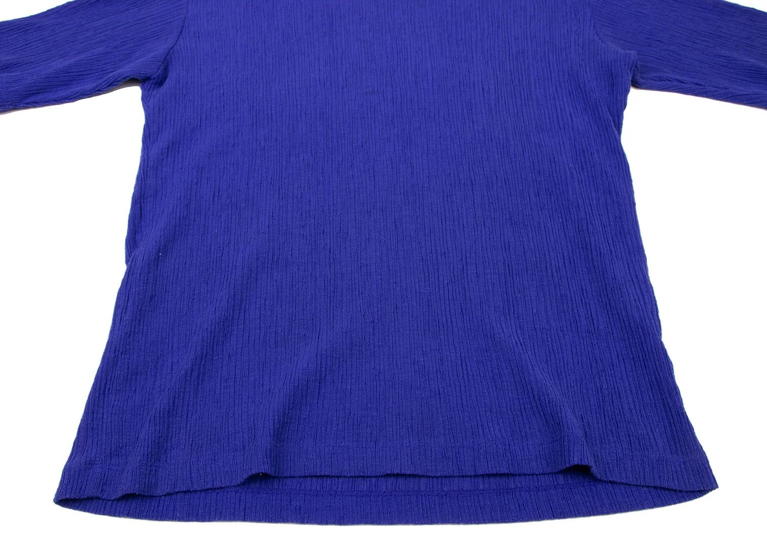 Issey Miyake Poly Cotton Short Sleeve Knit Top in Blue 4 Size US XL / EU 56 / 4 - 6 Thumbnail