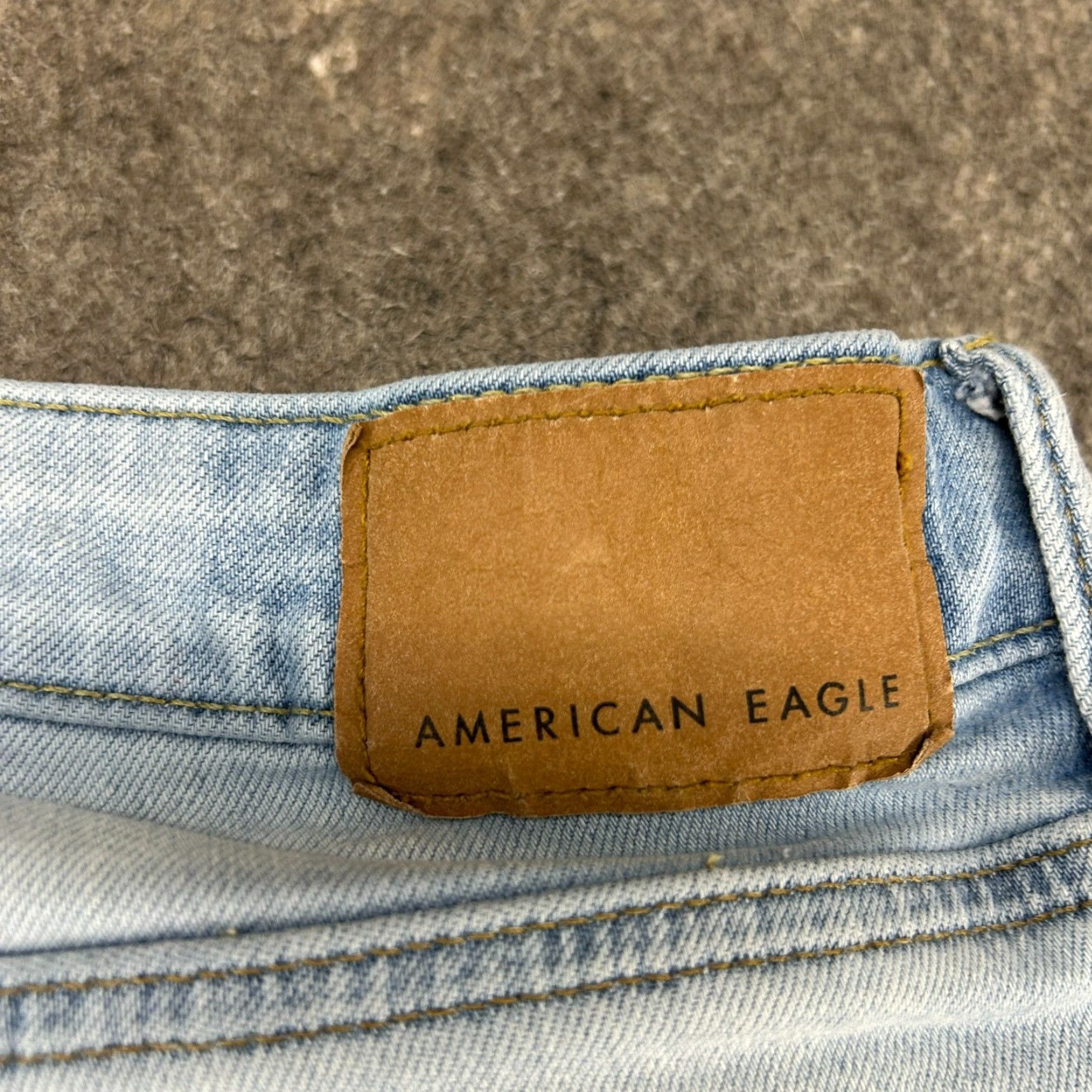 American Eagle Outfitters American Eagle Outfitters Jeans Jeans 29x30 Blue Straight Athletic Light Wash Distressed 5-Pocket Mens Boys? Size US 29 - 6 Thumbnail