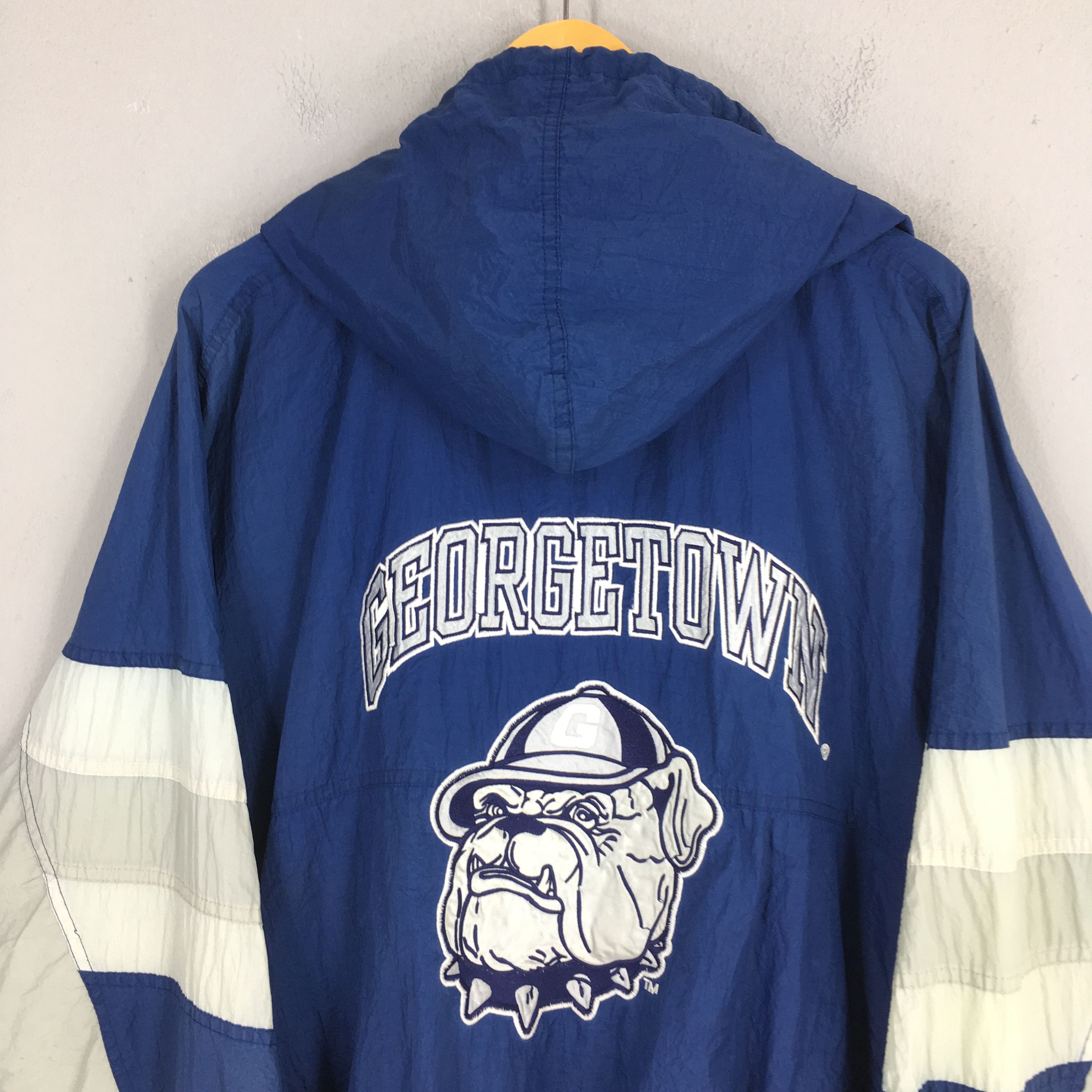 NCAA Vintage 90s Georgetown Hoyas Hoodie Jacket XLarge Size US XL / EU 56 / 4 - 10 Thumbnail