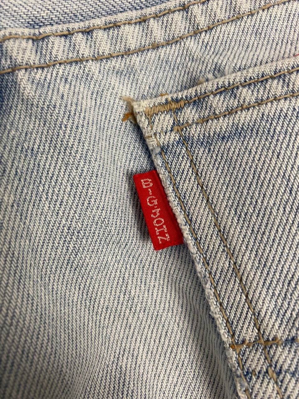 Big John vintage big john lightwash distressed denim nice design Size US 31 - 5 Thumbnail