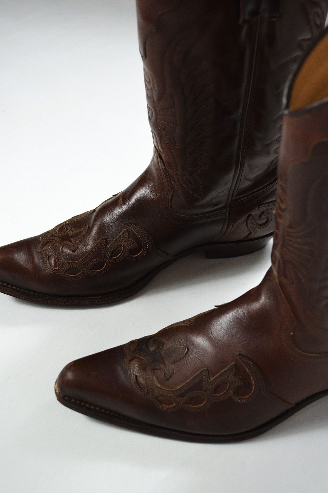 Genuine Leather Vintage Cowboy Valverde Del Camino Leather Boots 90s Y2K Size US 10 / EU 43 - 7 Thumbnail