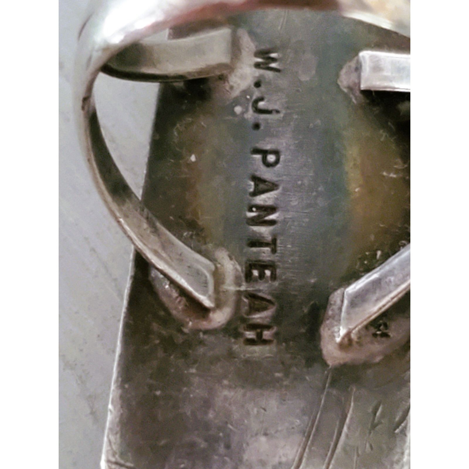 Other Vintage Native American Zuni WJ Panteah Ring Size ONE SIZE - 4 Thumbnail