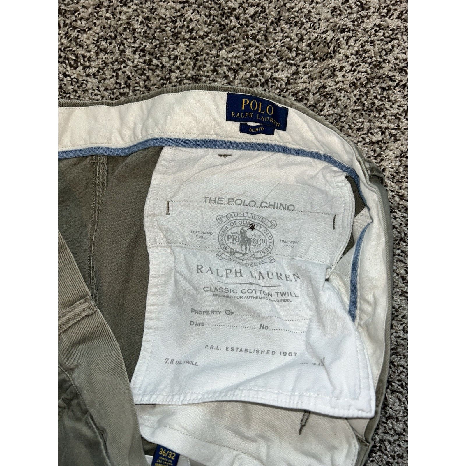 Polo Ralph Lauren Polo Ralph Lauren Men’s Slim Fit Size 36x29 Green Pants Size US 36 / EU 52 - 5 Thumbnail