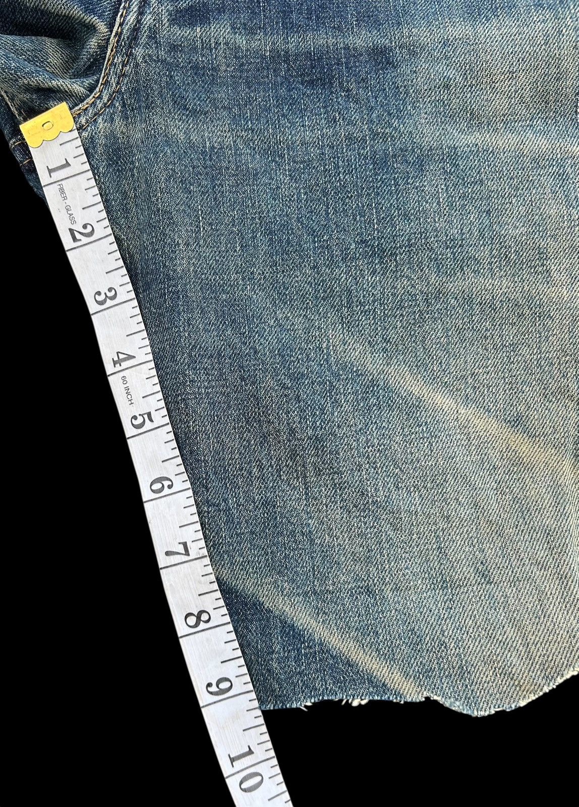Japanese Brand × Kapital × Vintage Vintage Levis Big E Buckle Back Distressed Short Denim Size US 32 / EU 48 - 18 Thumbnail