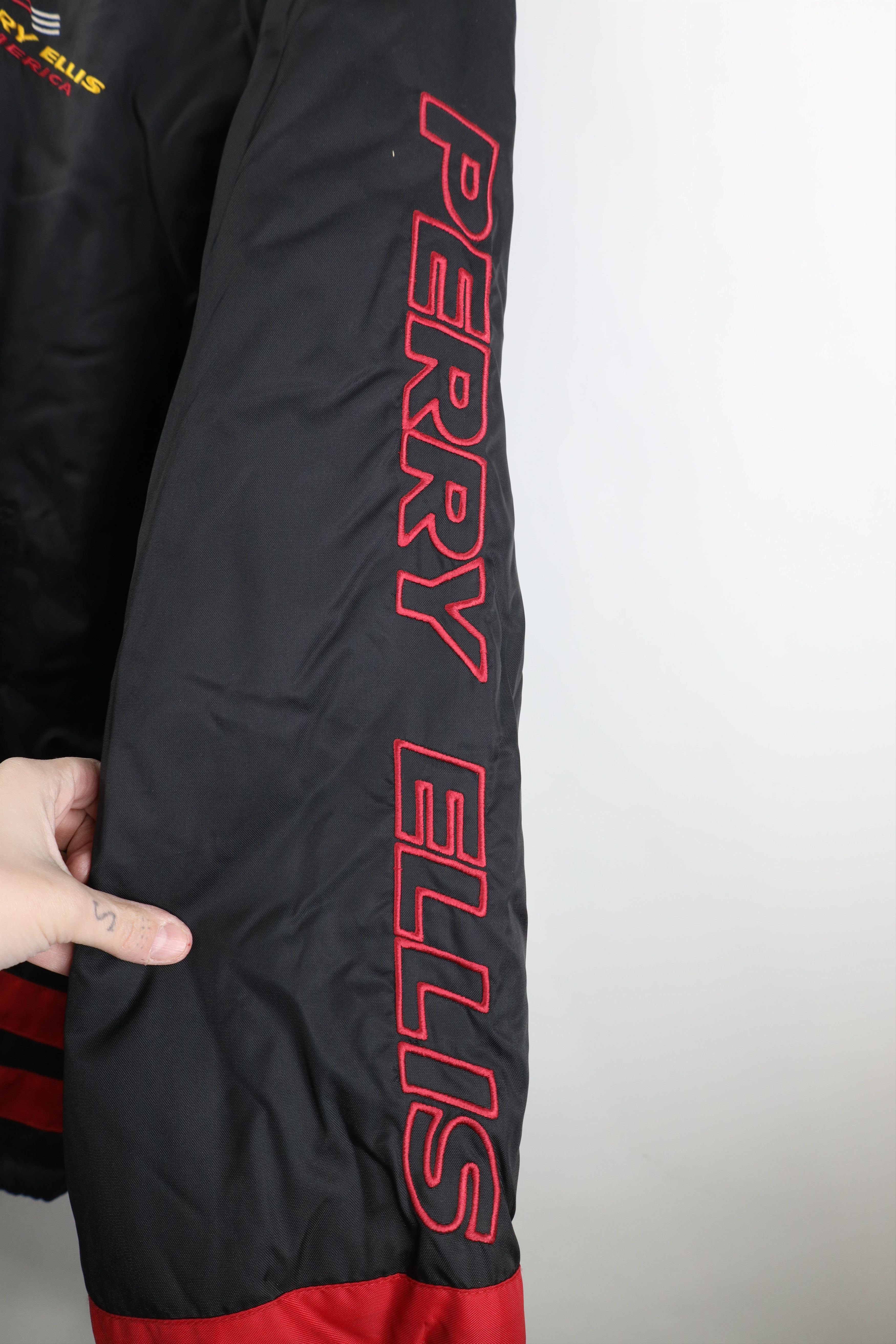 Vintage Deadstock Vintage 90s Perry Ellis Hooded Parka Jacket Size US XXL / EU 58 / 5 - 4 Thumbnail