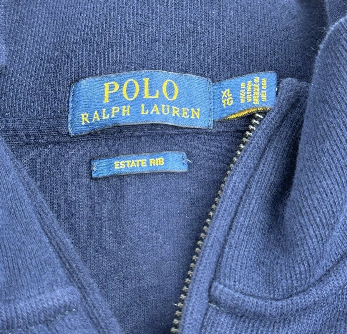Polo Ralph Lauren Polo Ralph Lauren Estate Rib 1/4 Zip Pullover Sweater Size US XL / EU 56 / 4 - 6 Thumbnail