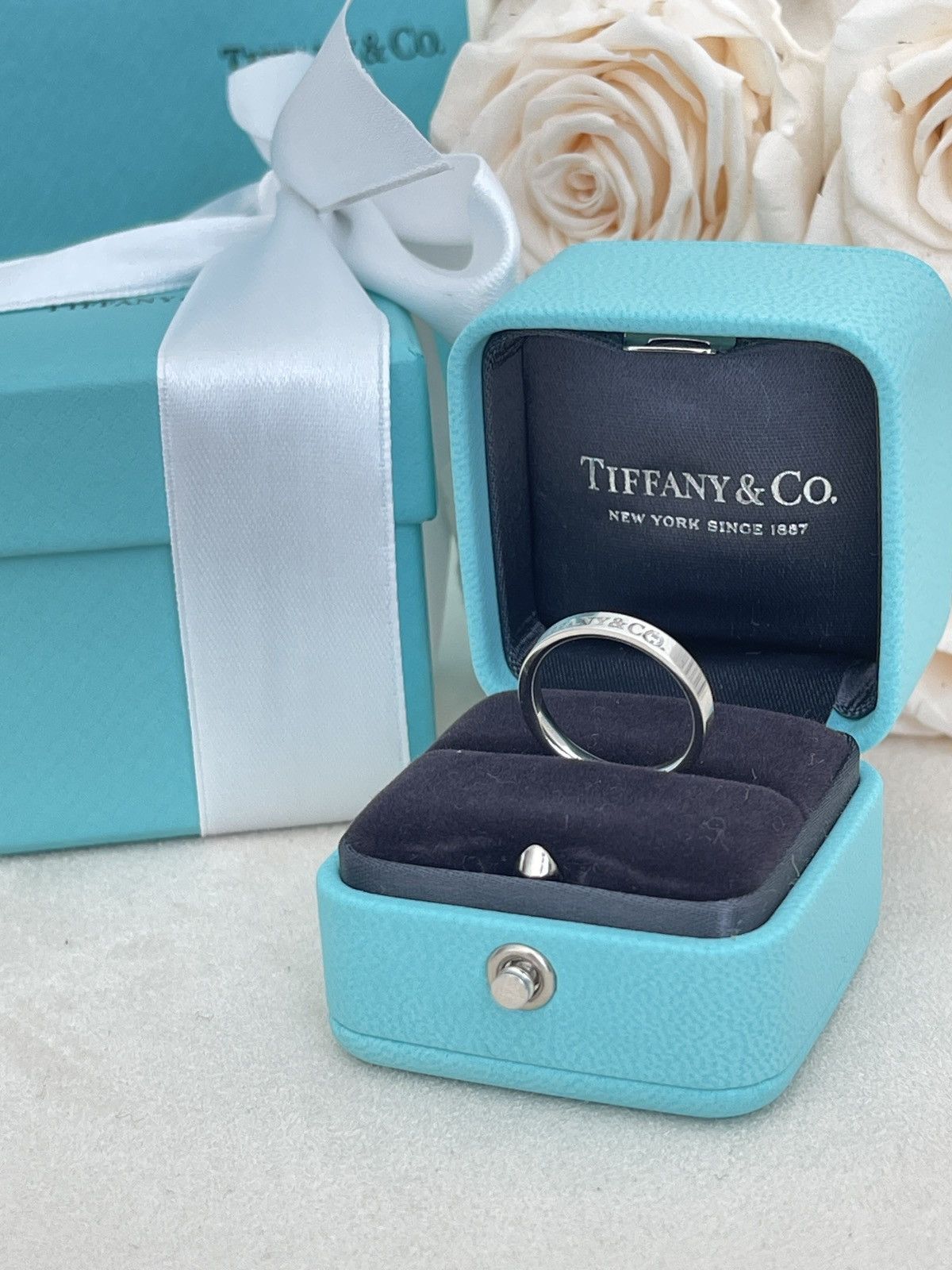 Tiffany & Co. Tiffany & Co. Band Ring in Platinum Diamond 5.5 NEW $2400 Size ONE SIZE - 12 Thumbnail
