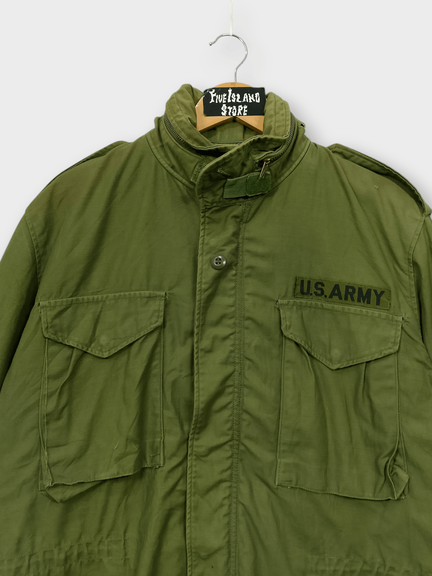Vintage Original 1973 U.S. Army M-65 Field Jacket Vietnam War Era Size US M / EU 48-50 / 2 - 5 Thumbnail