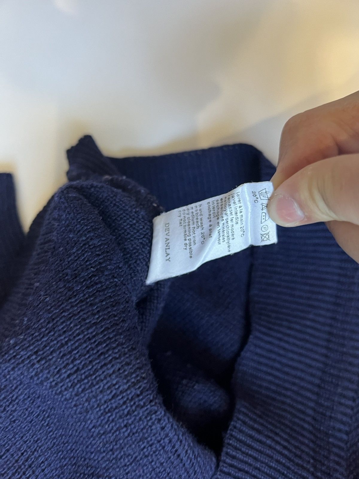 Lacoste Vintage Lacoste Blue Sweater V Neck Size US L / EU 52-54 / 3 - 6 Thumbnail