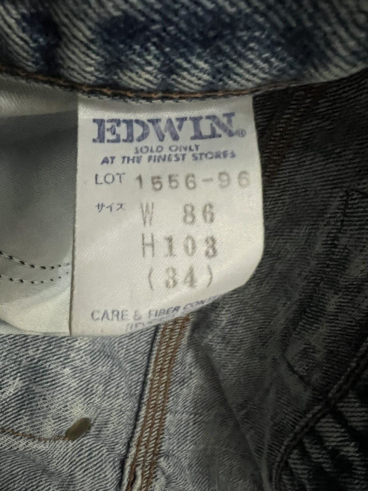 Edwin × Japanese Brand × Vintage Edwin Japan - vintage washed blue Japan Edwin Size US 34 / EU 50 - 12 Thumbnail