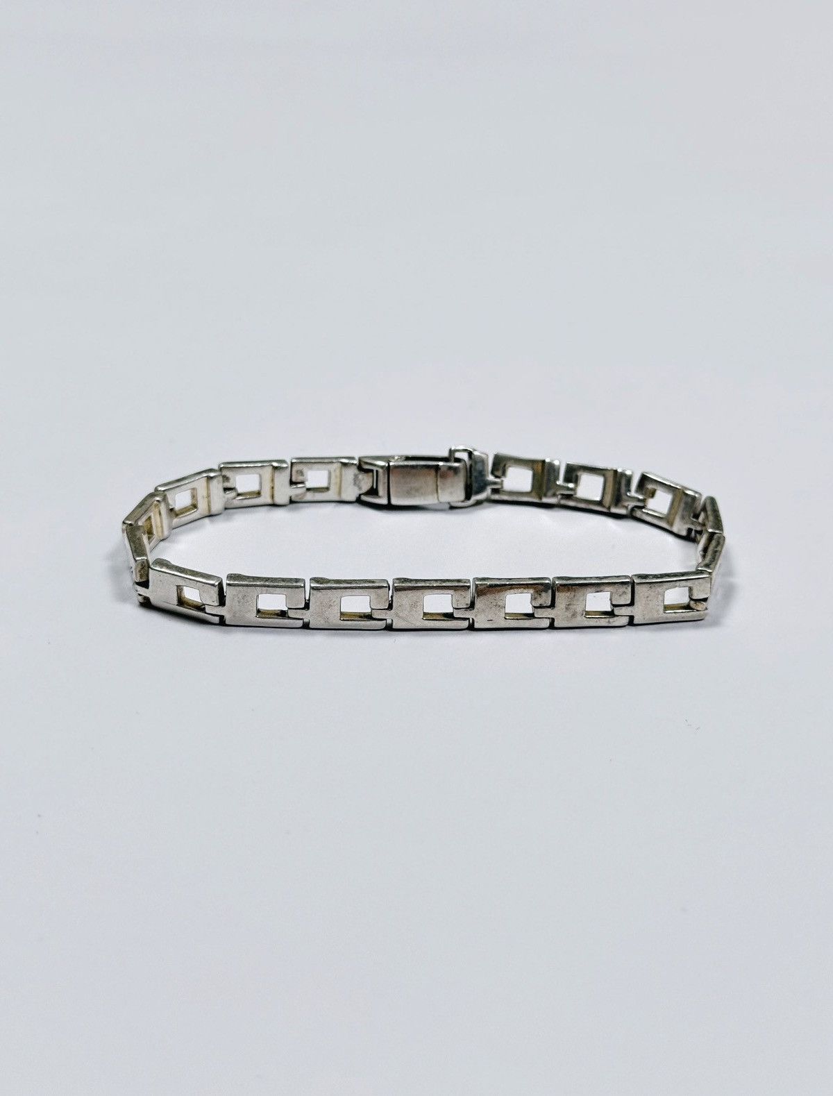 Gucci GUCCI Tom Ford 925 Silver G Logo Wrist Bracelet Chain Demna Size ONE SIZE - 7 Thumbnail