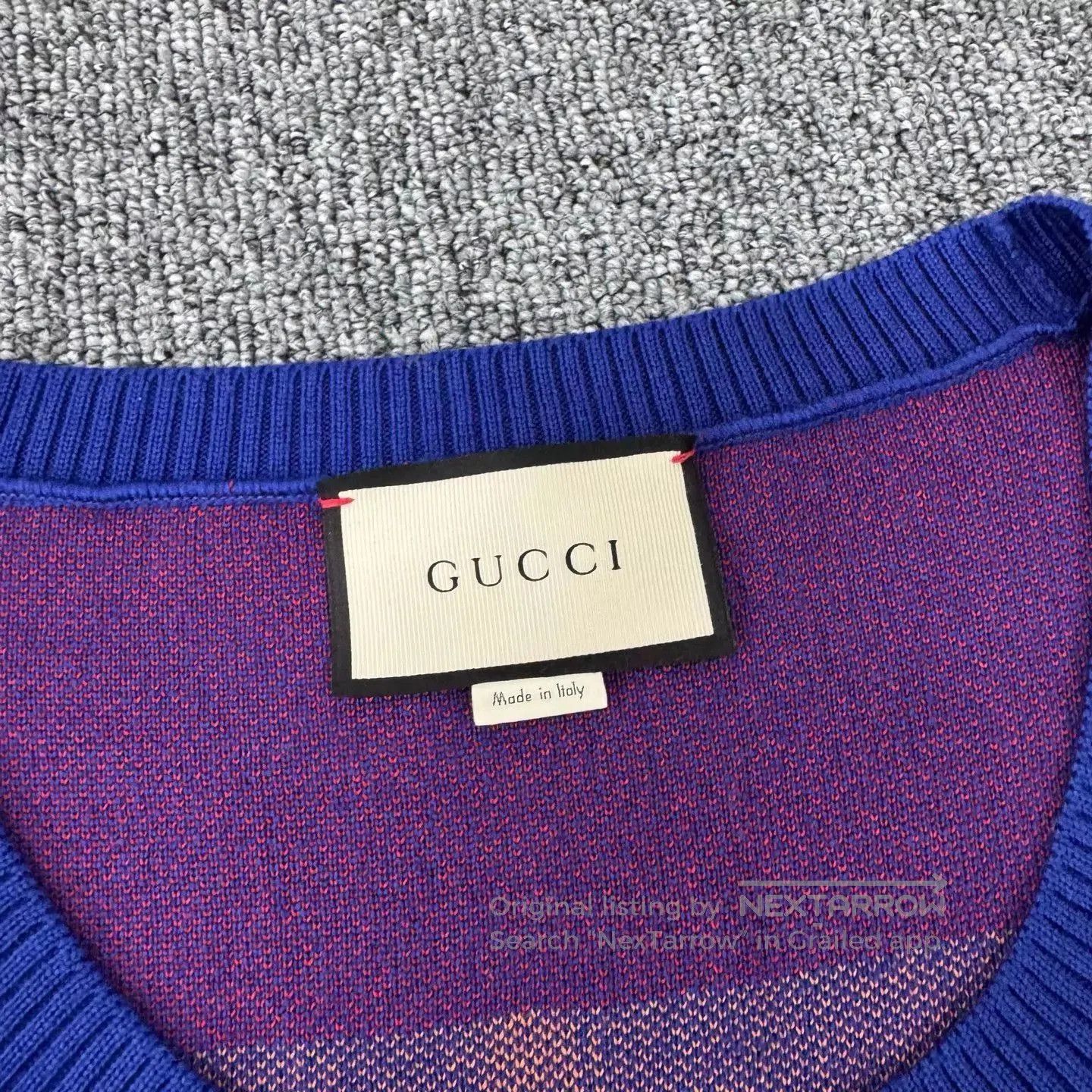Gucci Multi Pattern Sleeveless Knit Top. Size US L / EU 52-54 / 3 - 4 Thumbnail