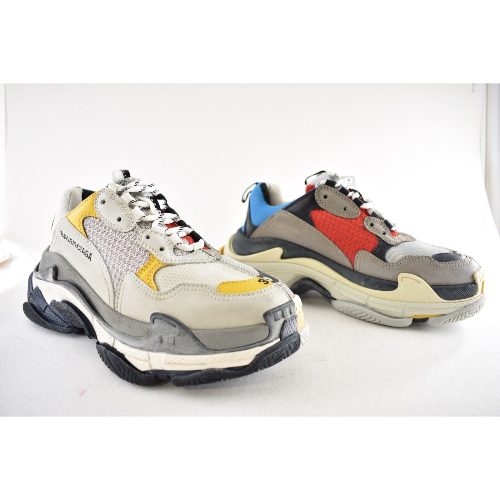 Balenciaga Balenciaga Triple S Split White Grey Yellow Flat Platform Size US 6 / EU 39 - 5 Thumbnail