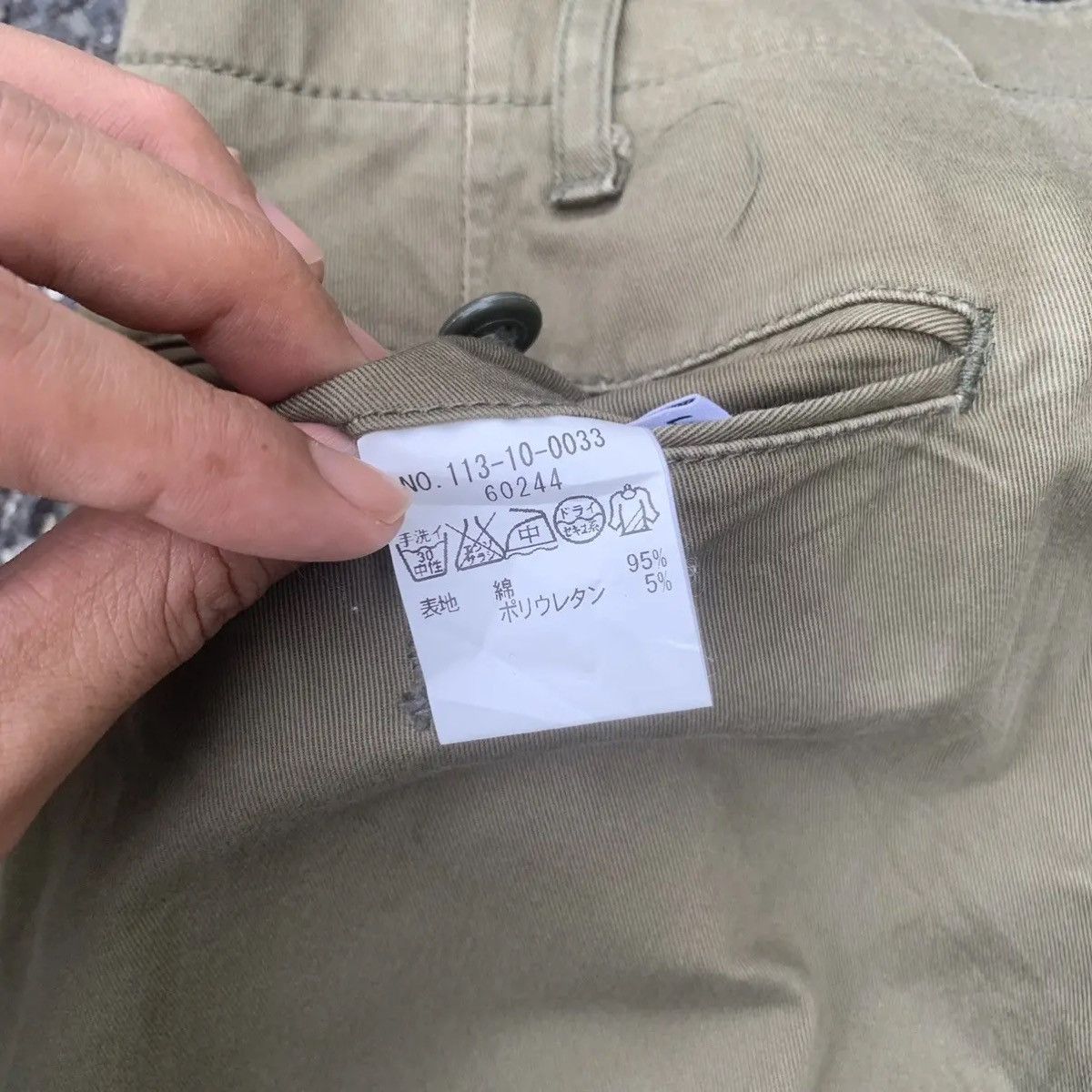 Japanese Brand Ships Japan Trousers Blank Chino Pants Made In Japan Size US 29 - 8 Thumbnail