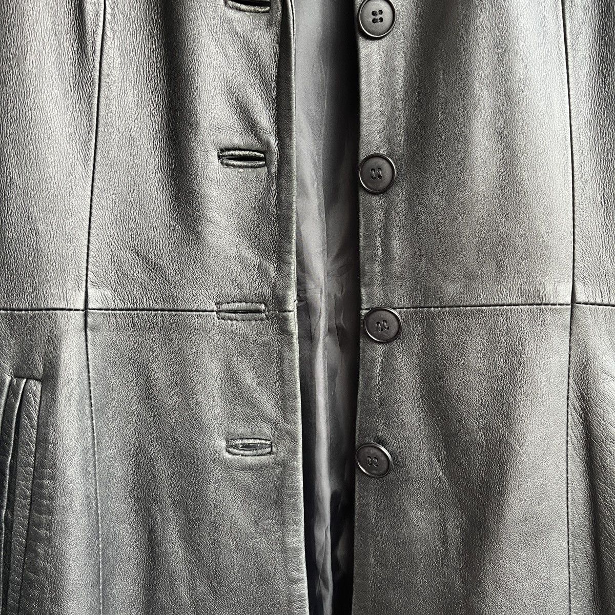 Leather × Vera Pelle Vintage Vera Pelle Long Coat Designer Leather Jacket Italy Size US S / EU 44-46 / 1 - 9 Thumbnail
