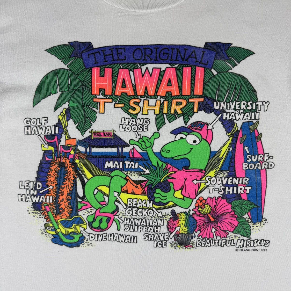 Vintage Vintage The Original Hawai Island T-shirt Size US M / EU 48-50 / 2 - 6 Thumbnail