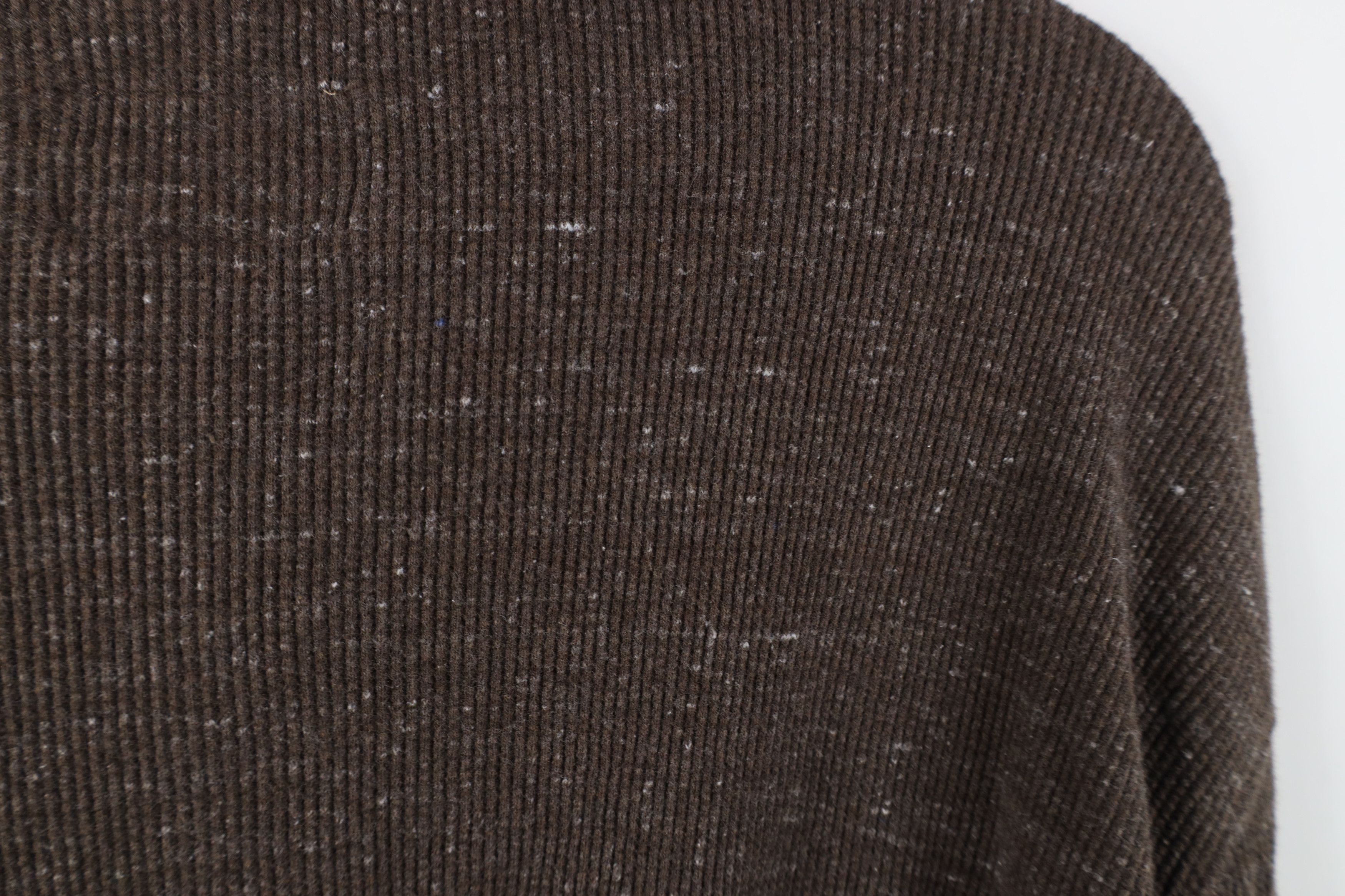 Vintage Vintage Streetwear Baggy Thermal Waffle Knit Henley T-Shirt Size US XL / EU 56 / 4 - 9 Thumbnail