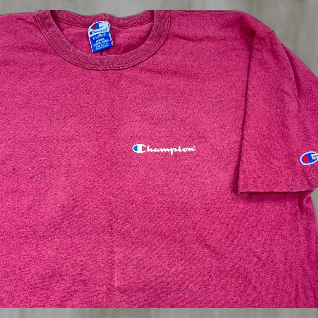 Champion VINTAGE Champion Shirt Men XL Pink Tee Single Stitch Made In USA 80s 90s Blank Size US XL / EU 56 / 4 - 1 Thumbnail