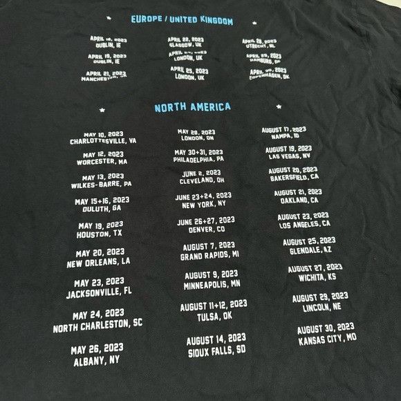 Band Tees NEW ZACH BRYAN TOUR BLACK T-SHIRT SZ 2XL XXL Size US XXL / EU 58 / 5 - 5 Thumbnail