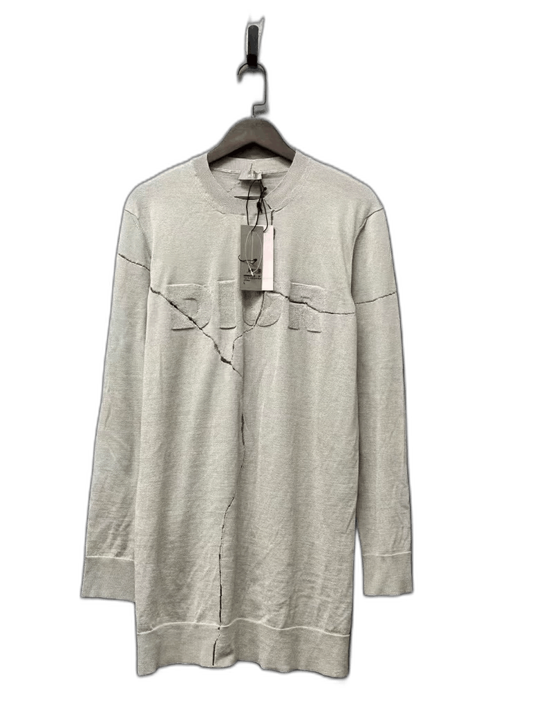 New Dior Cracked Knit Long Sleeve Shirt-yf