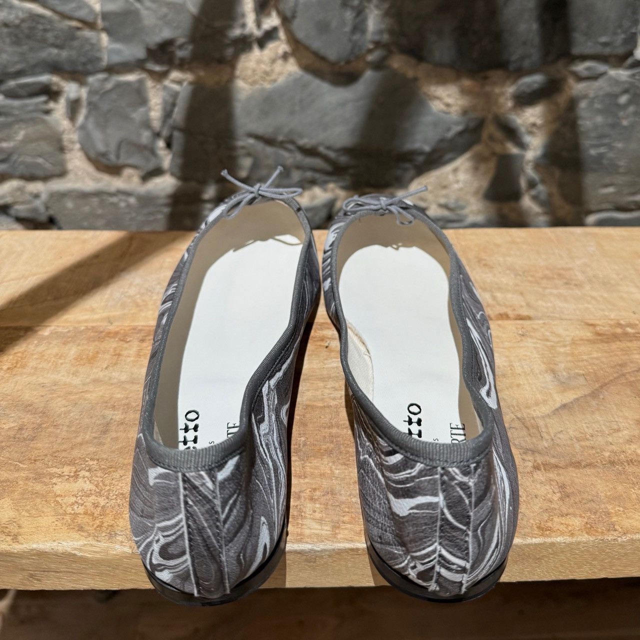 Repetto Repetto X Rodarte Grey Marble Print Cendrillon Ballet Flats Size US 10.5 / IT 40.5 - 6 Thumbnail