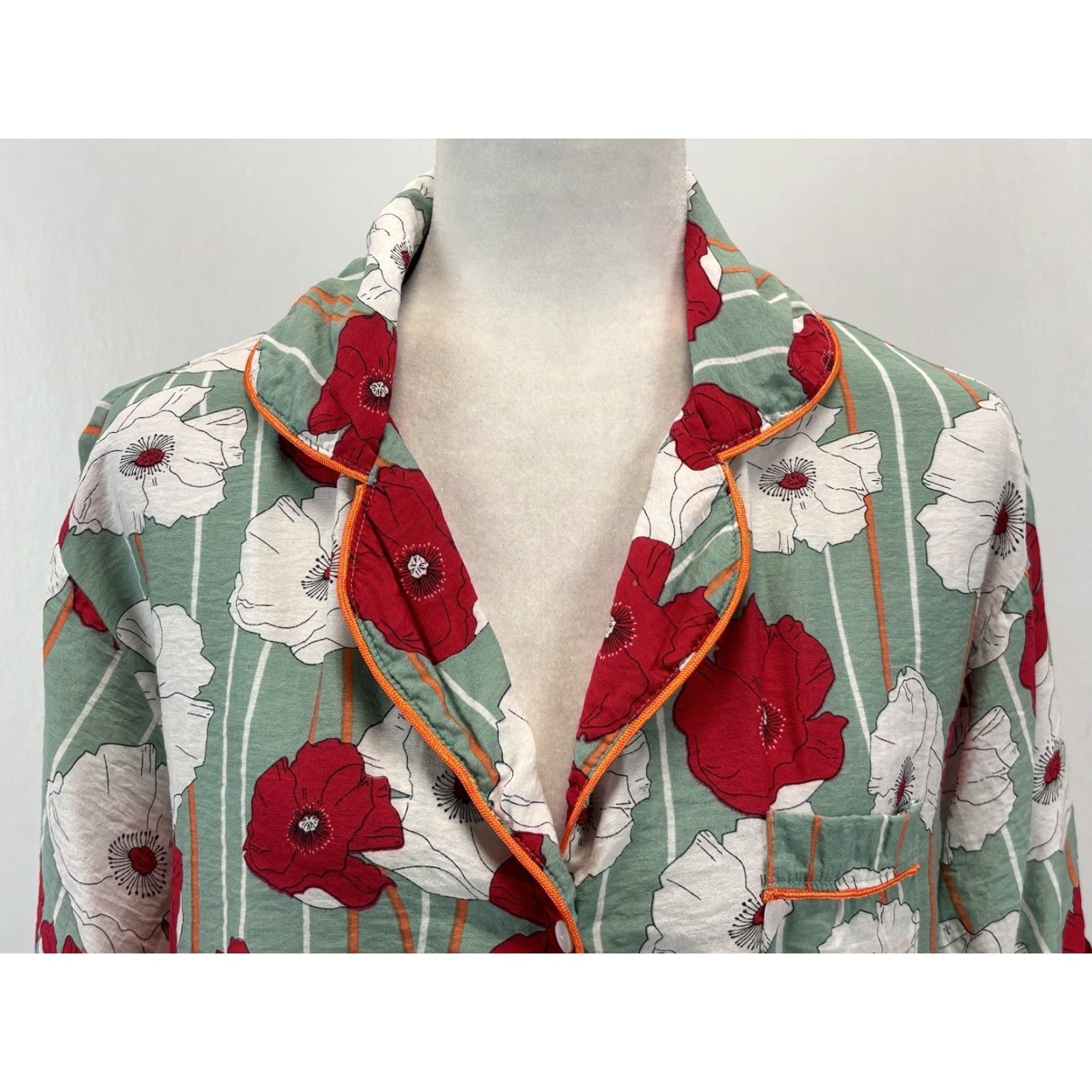 Harmony LOVE + HARMONY Floral Pajama Set Medium Multicolor Short Sleeve Women’s Size M / US 6-8 / IT 42-44 - 3 Thumbnail