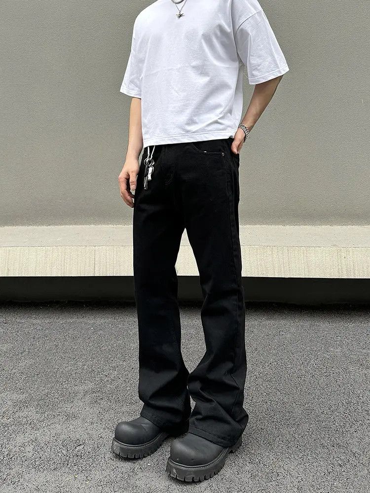 Japanese Brand × Jean Black Stacked Denim Jeans Size US 28 / EU 44 - 3 Thumbnail