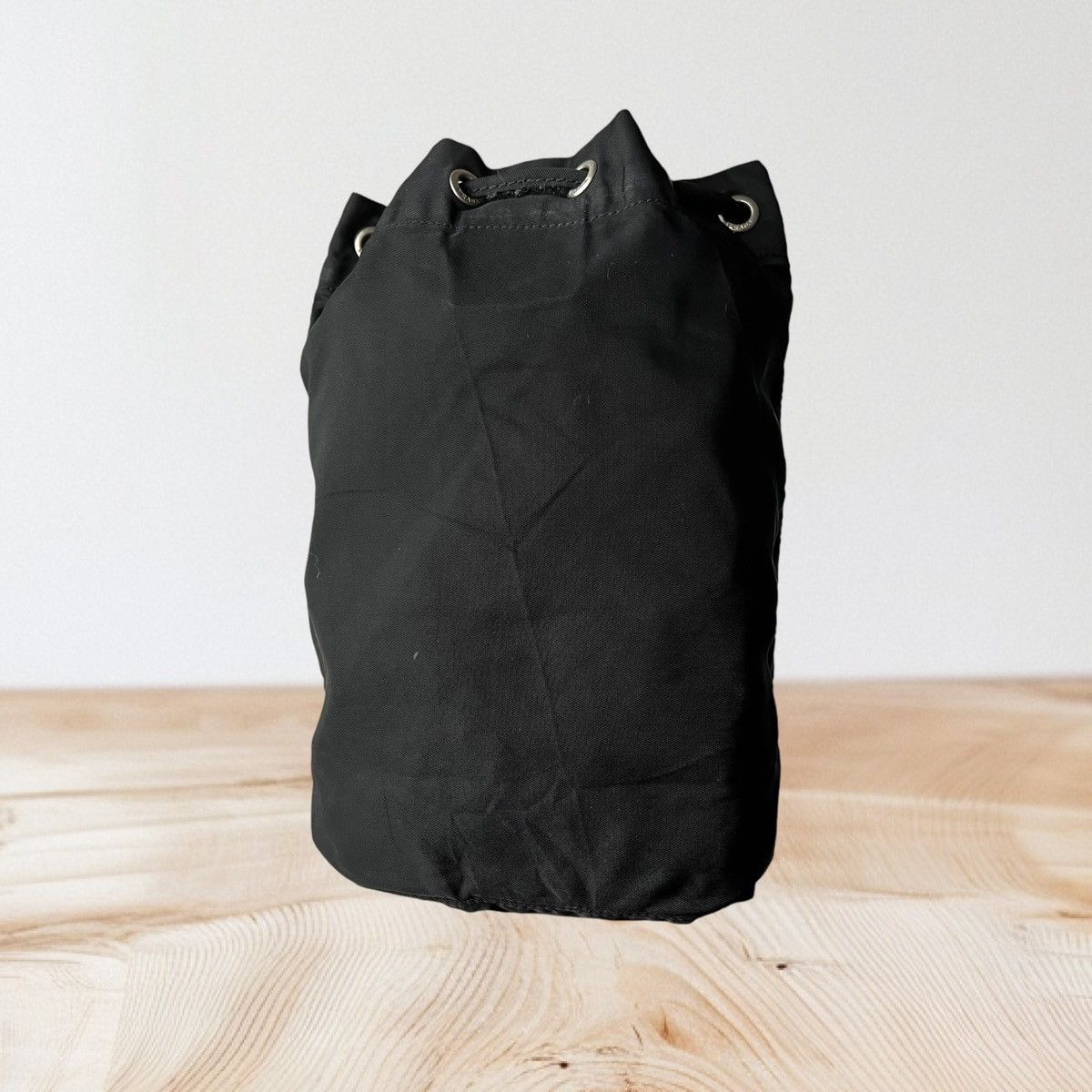Prada Prada Black Tessuto Nylon Drawstring Pouch Size ONE SIZE - 2 Thumbnail