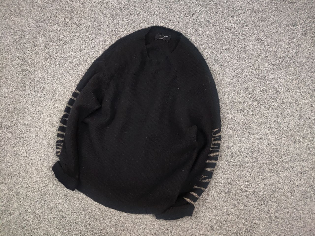 Allsaints Allsaints Design Black Oversized Fit Knit Sweater Vintage Size US M / EU 48-50 / 2 - 3 Thumbnail