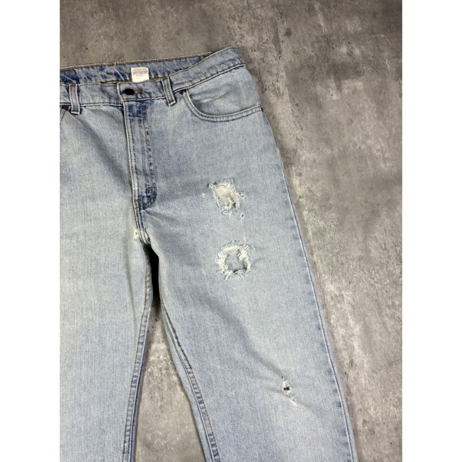 Levi's VINTAGE Levi's 505 Jeans Straight 32x27 Blue Denim Cotton Men USA 90s 80s Reg Size US 32 / EU 48 - 5 Thumbnail